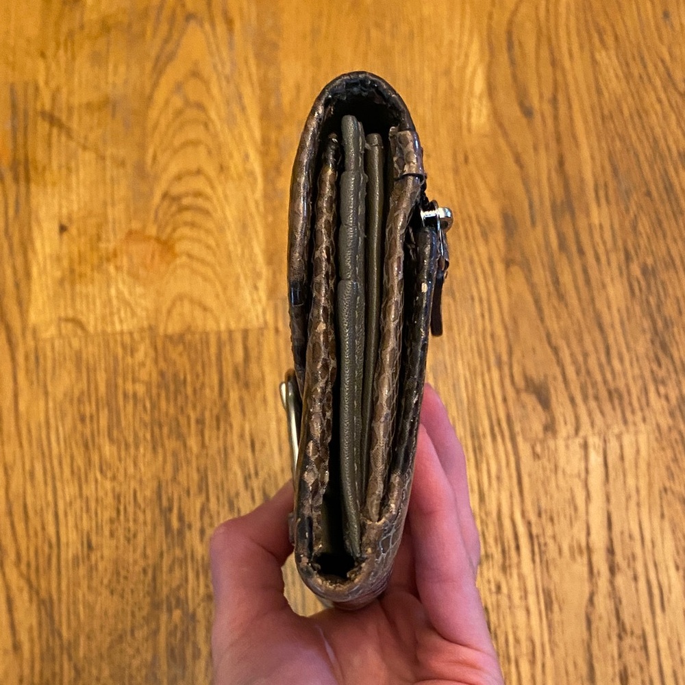 Coach Python-Embossed Leather Continental Wallet - image 4